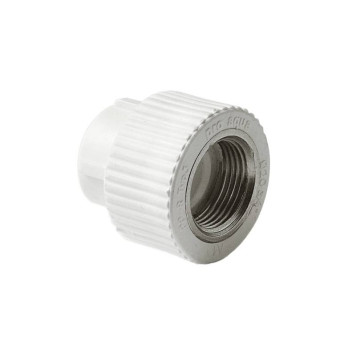 Муфта комбинированная Pro Aqua d= 32-1 PP-R ВР Белая (PA22018P)