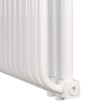 2-х трубчатый радиатор стальной ROMMER RST 2050/28 секций нижнее правое подключение RAL9016 RST-205028-020 (RST-205028-020)-6