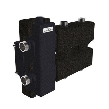 Балансировочный коллектор GIDRUSS BM-60-3DU.EPP (до 60 кВт, подкл. котла G 1, 1+1+1 контура G 1, 4D-кронштейны K.UMS, EPP-термоизоляция) (BM 6001T 20)