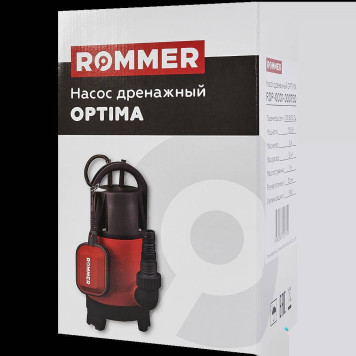 Насос дренажный ROMMER OPTIMA, кабель 10м, 750 Вт, универсальный RDP-0001-000750 (RDP-0001-000750)-3