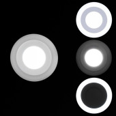 Встраиваемый светильник 70503-9.0-001TM LED3+2W WH/DL+DL (6500K+6500K)