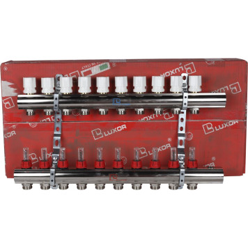 Коллектор LUXOR CD 477/10 с расходомерами в сборе-7