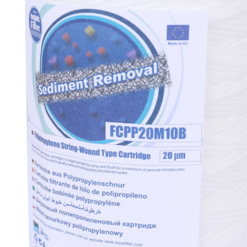 Картридж 10ВВ AquaFilter AQM из полипропиленового шнура 20 мкм (FCPP20M10B)-5