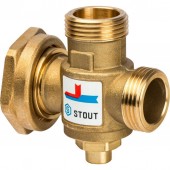 Термостатический смесительный клапан STOUT SVM-0050 G 1М-G 1 1/2F-G 1М 60°С