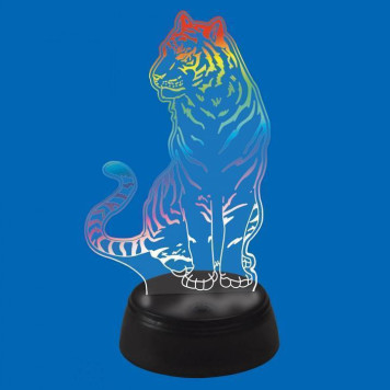 Зверь декоративный Uniel ULI-M507 RGB/3AA TIGER/BLACK UL-00008402-3