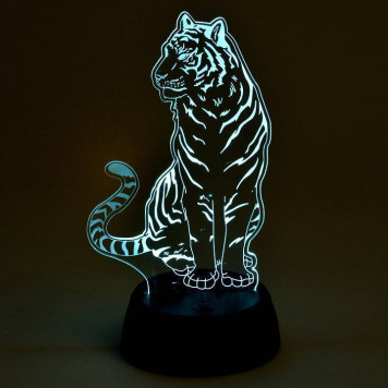 Зверь декоративный Uniel ULI-M507 RGB/3AA TIGER/BLACK UL-00008402-4