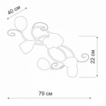Потолочная люстра Vitaluce V3269 V3269-3/6PL-1