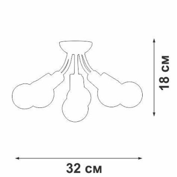 Потолочная люстра Vitaluce V3927 V3927-1/6PL-5