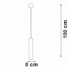 Подвесной светильник Vitaluce V46400 V46400-8/1S