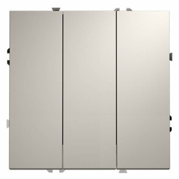 Выключатель трехклавишный без рамки Voltum S70 VLS030103-1
