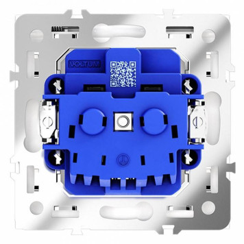 Розетка с заземлением и со шторкой, без рамки с крышкой Voltum S70 VLS040303-3