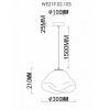 Подвесной светильник Wertmark Isola WE219.02.103