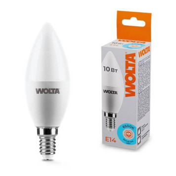 Лампа светодиодная Wolta E14 10Вт 6500K 25WC10E14-1