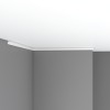 Плинтус потолочный гладкий DECOMASTER 96240F гибкий (16*16*2400мм)