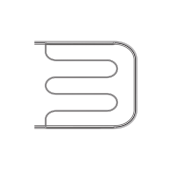 Полотенцесушитель водяной Primoclima Astra Ф water Inox 5060 PCAstraФWInox5060