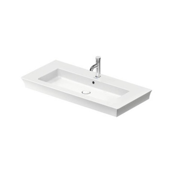 Duravit White Tulip Раковина накладная 105х49см, с переливом, с 1 отв., цвет: белый-5