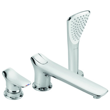 Kludi 53 447 0575 Ambienta Смеситель на борт ванны, на 3 отв., Комплект 534470575