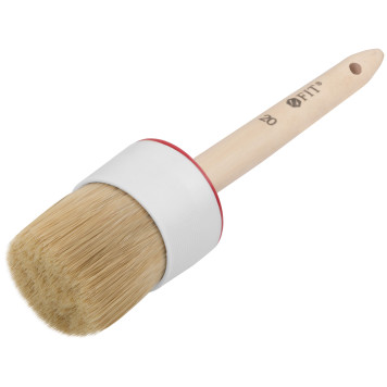 Кисть круглая, натуральная светлая щетина №20 (65 мм)-1