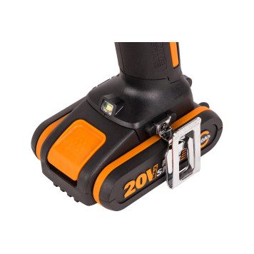 Дрель-шуруповерт аккумуляторная WORX WX100.2, 20В, 2Ач х2, ЗУ 0,4А, сумка-7