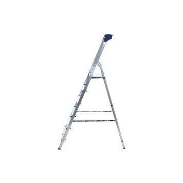 Стремянка Алюмет 6 ступеней алюминиевая с пластиковым органайзером-2