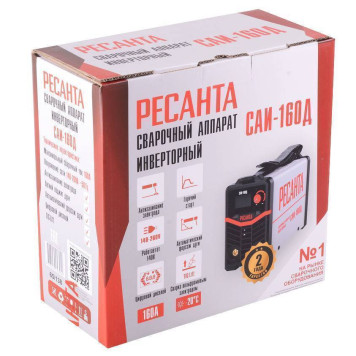 Аппарат сварочный инверторный Ресанта САИ-160Д-6