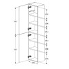 Roca The Gap Шкаф колонна 34x25x150см, цвет: белый. A857427806
