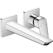HG 71 256 000 Logis Fine Смеситель для раковины 206 мм, на 2 отв., настен. (внеш. монт. часть)