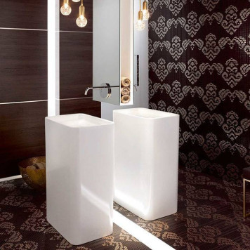 Bette Art Monolith Раковина 60х40х90 см, без отв., напольная, сталь-эмаль, сталь, цвет: белый-1