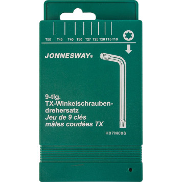 Набор ключей TORX угловых Jonnesway 9 предметов-2