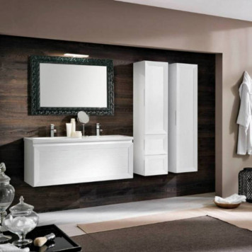 EBAN Pink 121, раковина керамическая, 121*46,5, форма: большой овал, с 1 отв., цвет: белый-1