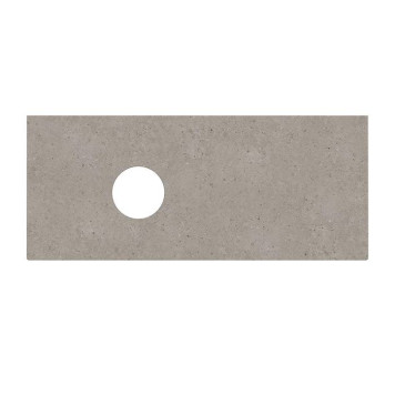 Kerama Marazzi Magica Столешница из керамогранита для накладных раковин Риккарди 120см, без отв., цвет: серый матовый