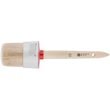 Кисть круглая, натуральная светлая щетина №22 (70 мм)-2