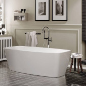 Jacuzzi Esprit Ванна акриловая отдельностоящая, 170x80x57 см без смесителя, без наполнения, цвет: белый-хром. 9443815A