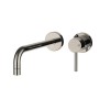 Gessi Emporio Via tortona Смеситель для раковины, встраиваемый, излив: 22.5см., цвет: Finox Brushed Nickel