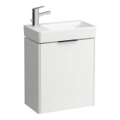 Laufen Base Тумба с раковиной, 47x26.5x53см., с 1 дверью, петли слева, органайзер для ящика, цвет: белый матовый. 8.1595.5.000.104.1,  4.0210.1.110.260.1