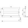 Стилье Минор 0600 Полотенцесушитель водяной для ГВС 79,3x34,8h см, цвет: без покрытия 00600-3280