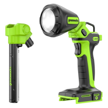 Фонарь Greenworks 2-в-1 рабочий G24UL 24В LED- (без АКБ и ЗУ)