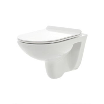 AQM2008 Унитаз подвесной с сиденьем SoftClose, технология смыва Rimless. 530x355x360 AQM2008
