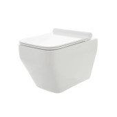 AQM2009 Унитаз подвесной с сиденьем SoftClose, технология смыва Rimless, скрытый крепеж. 525х360х370 AQM2009