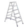 Стремянка Алюмет 6 ступеней двухсторонняя алюминиевая