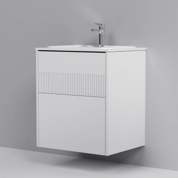 M8FFUX0602WM База под раковину, 2 ящика, 60 см, белый матовый-5