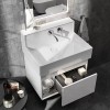 Kerama Marazzi Logica M Тумба подвесная 65x50см, с раковиной, цвет: белоснежный. LOG.M.65\WHT, LO.M.wb.65