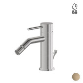 Newform X-STEEL 316 Смеситель для биде на 1 отв.,  с донный клапаном, излив 13.4см.,цвет: PVD Brushed pale gold. 69623X.59.098