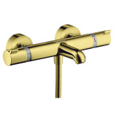Hansgrohe Ecostat Смеситель для ванны, настенный, термостатический, цвет: полированное золото. 13114990