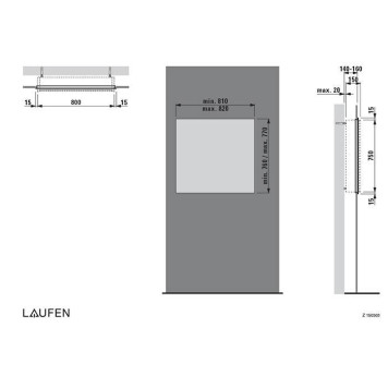 Laufen Frame 25 Монтажная рама для зеркальных шкафов, 4.0880.4, 4.0881.4, 4.0882.4. 4.0888.0.900.000.1-1
