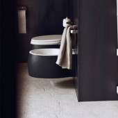Agape Pear 2 Унитаз подвесной 38x52.8x25.5 см, сиденье с микролифтом, цвет: темно-серый. ACER0897WZG