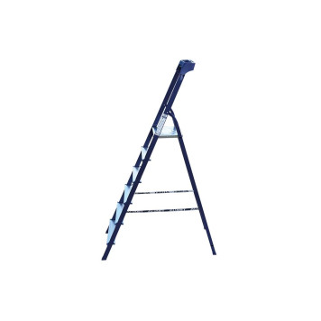 Стремянка Алюмет 6 ступеней стальная с пластиковым органайзером-2