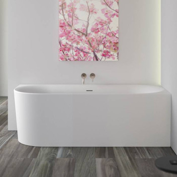 KNIEF Fresh Left Ванна пристенная, угол справа, 180х80х60см, цвет: белый