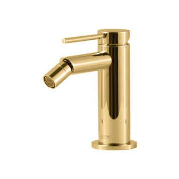 Gattoni Circle Two Смеситель для биде на 1 отверстие, с донным клапаном, цвет: Oro Brush