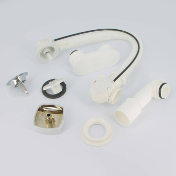 Слив-перелив Alcaplast для ванны полуавтомат малая пробка хром-3